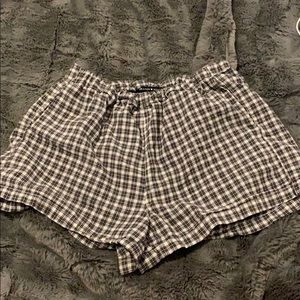 checkered shorts